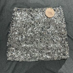 Camila coelho sequin skirt
